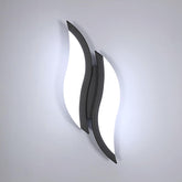 Applique Murale Intérieure LED, Moderne Lampe Murale 12W 2300LM, Éclairage Acrylique Luminaire Mural pour Salon Chambre Escalier 6500K lumière blanche froide Couleur Noir